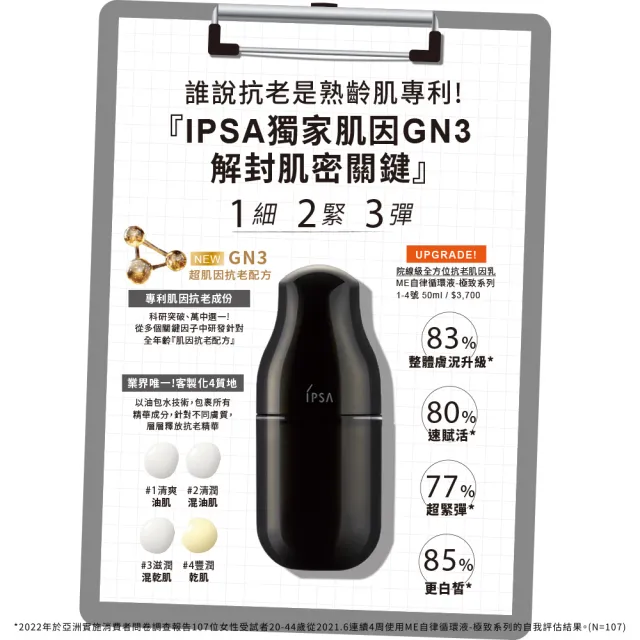 【IPSA】ME極致修護組(ME極致修護 自律循環液 50ml)