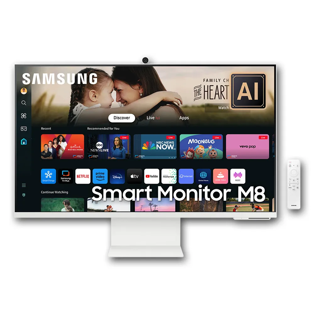 【SAMSUNG 三星】S32DM803UC AI 32型 M8  智慧聯網螢幕(AI晶片/VA/HDR/畫質升頻/內建喇叭/Type-C/升降旋轉)