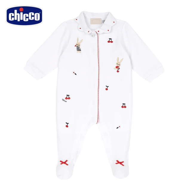 Chicco 24SS-粉彩-前開長袖兔裝-小兔星星 C評價