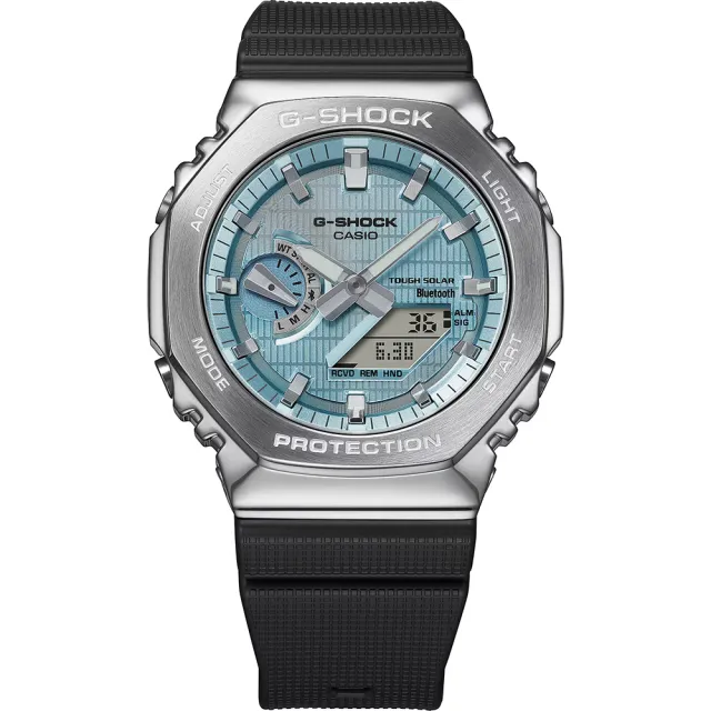 【CASIO 卡西歐】G-SHOCK 八角太陽能藍芽手錶 開學(GBM-2100A-1A2)