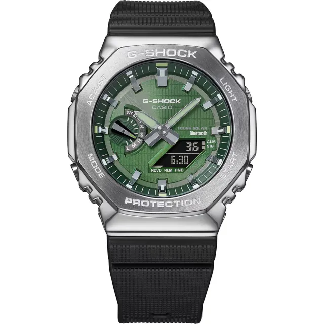 【CASIO 卡西歐】G-SHOCK 八角太陽能藍芽手錶 送禮 禮物 推薦(GBM-2100A-1A3)
