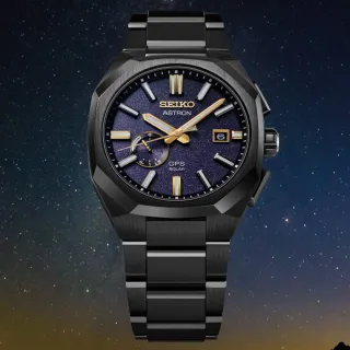 【SEIKO 精工】ASTRON GPS 限量款曙光八角鬥士鈦金屬男錶-黑/41.2mm 雙12限定(SSJ021J1/3X62-0AD0SD)