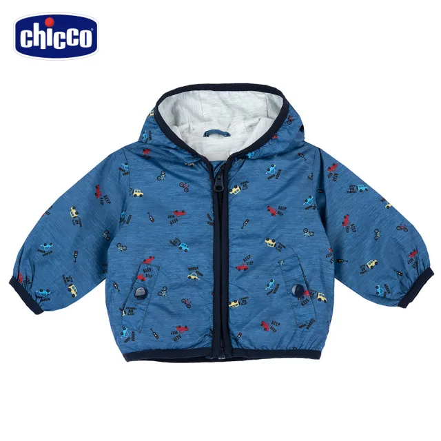 【Chicco】24SS-單車之旅-滿版防風連帽外套 C