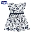 【Chicco】24SS-墨藍花園-滿版花朵荷葉袖洋裝