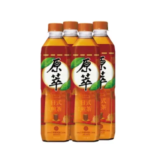 【原萃】日式焙香煎茶寶特瓶580ml 4入/組(無糖)