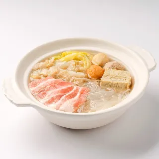 【果貿吳媽家水餃】個人鍋物—眷村酸菜白肉鍋單入裝(含豬五花肉片、丸子三兄弟、凍豆腐、粉絲！)