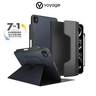 【VOYAGE】iPad Pro 11吋 M4 2024 磁吸式保護套 CoverMate Deluxe(七種使用模式任你調整！)