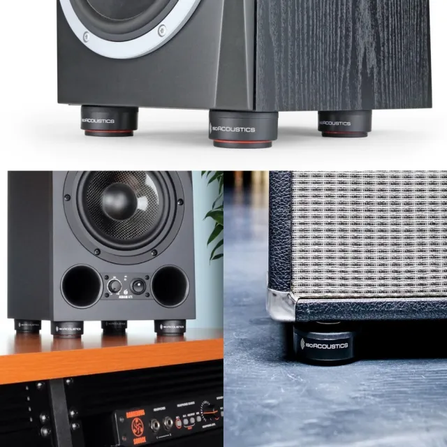 【IsoAcoustics】ISO-PUCK mini 喇叭避震墊 一組8個／讓音場更清晰(喇叭架 隔音 監聽 喇叭墊 消音墊)