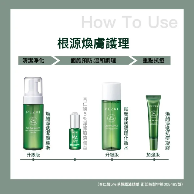 【PEZRI 派翠】煥顏淨透抗痘凝膠3入-18ml(油痘剋星/急救抗痘)