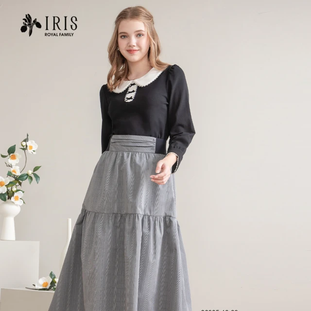 IRIS 艾莉詩IRIS 艾莉詩 設計師款格紋記憶紗半身裙(36232)