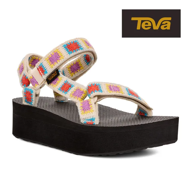 【TEVA】女涼鞋 鉤針編織厚底涼鞋 Flatform Universal Crochet 原廠(雙色任選)