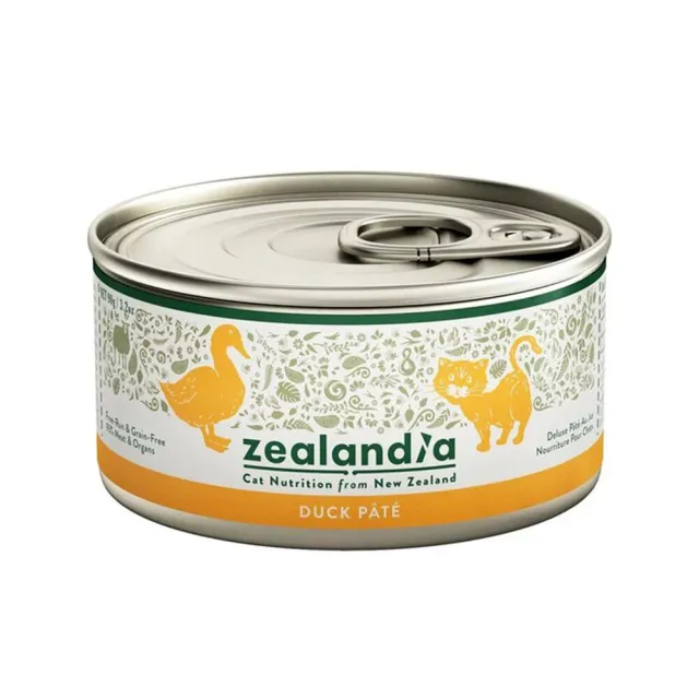 【Zealandia 狂野天廚】貓咪無穀主食罐 3.2oz/90g*12罐組(貓罐、貓主食罐 全齡貓)