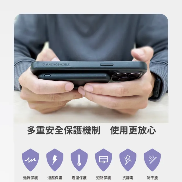 【POLYBATT】5000mAh MagSafe磁吸三用快充行動電源