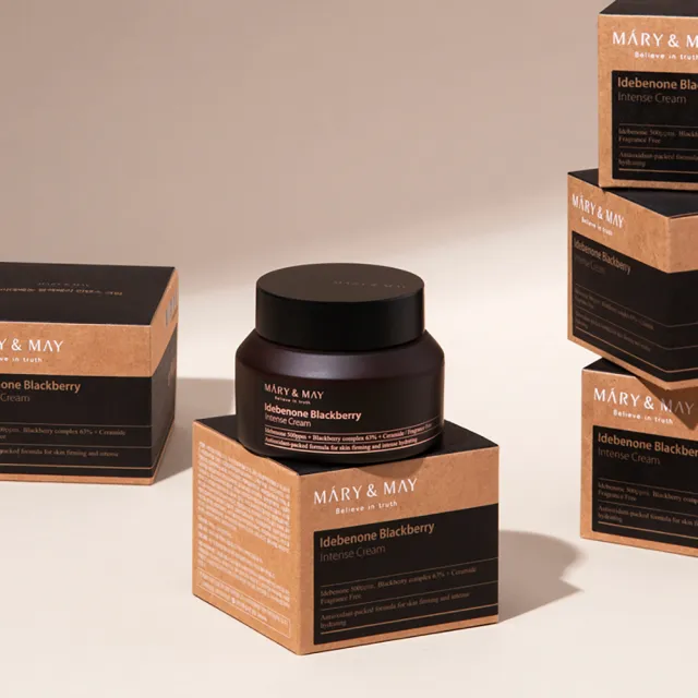 【MARY&MAY】艾地苯黑莓神經醯胺長效滋養霜 70ml(延緩肌膚老化 高效鎖水)