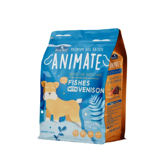 【Blue Bay 倍力】Animate無穀犬糧 1.5KG(狗飼料/狗乾糧/犬糧)