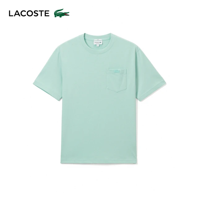 LACOSTE 女裝-美麗諾羊毛針織圓領長袖毛衣(花紗灰)好