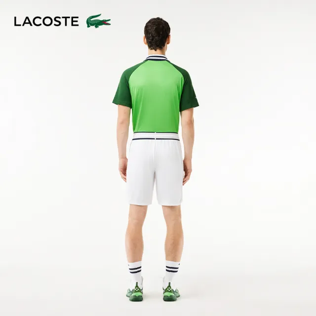 【LACOSTE】男裝-Lacoste Sport x Daniil Medvedev 運動短褲(白色)