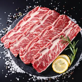 【鮮肉王國】美國安格斯帶骨帶骨牛小排1.2kg組(總數1200g/約9-12片)