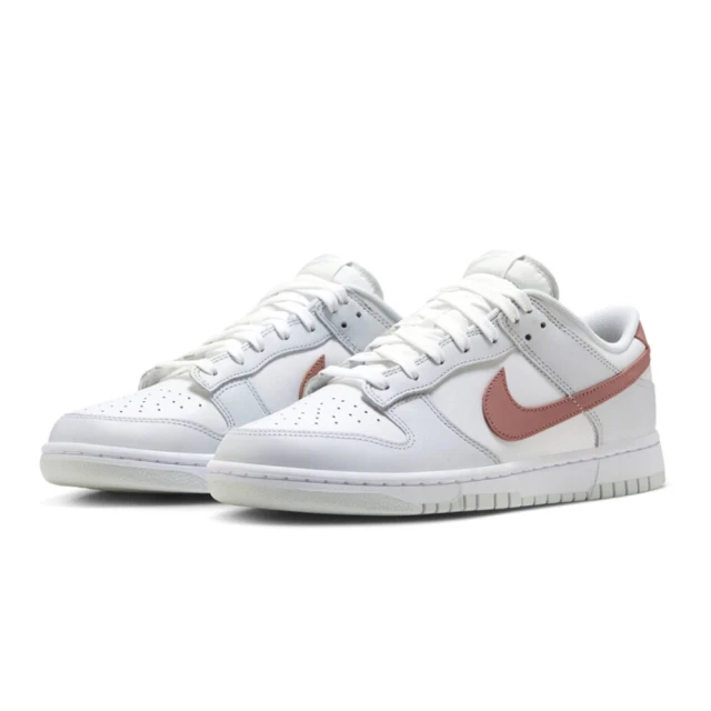 NIKE 耐吉NIKE 耐吉 Dunk Low Retro 男鞋 女鞋 白 灰 紅 皮革 低筒 經典 情侶鞋 HF0730-160