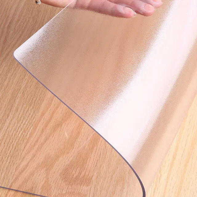 【巴芙洛】超透明PVC軟玻璃厚桌墊60cm*120cm(桌巾/桌布/餐桌墊/書桌墊/茶几桌墊/桌墊/學生桌墊)