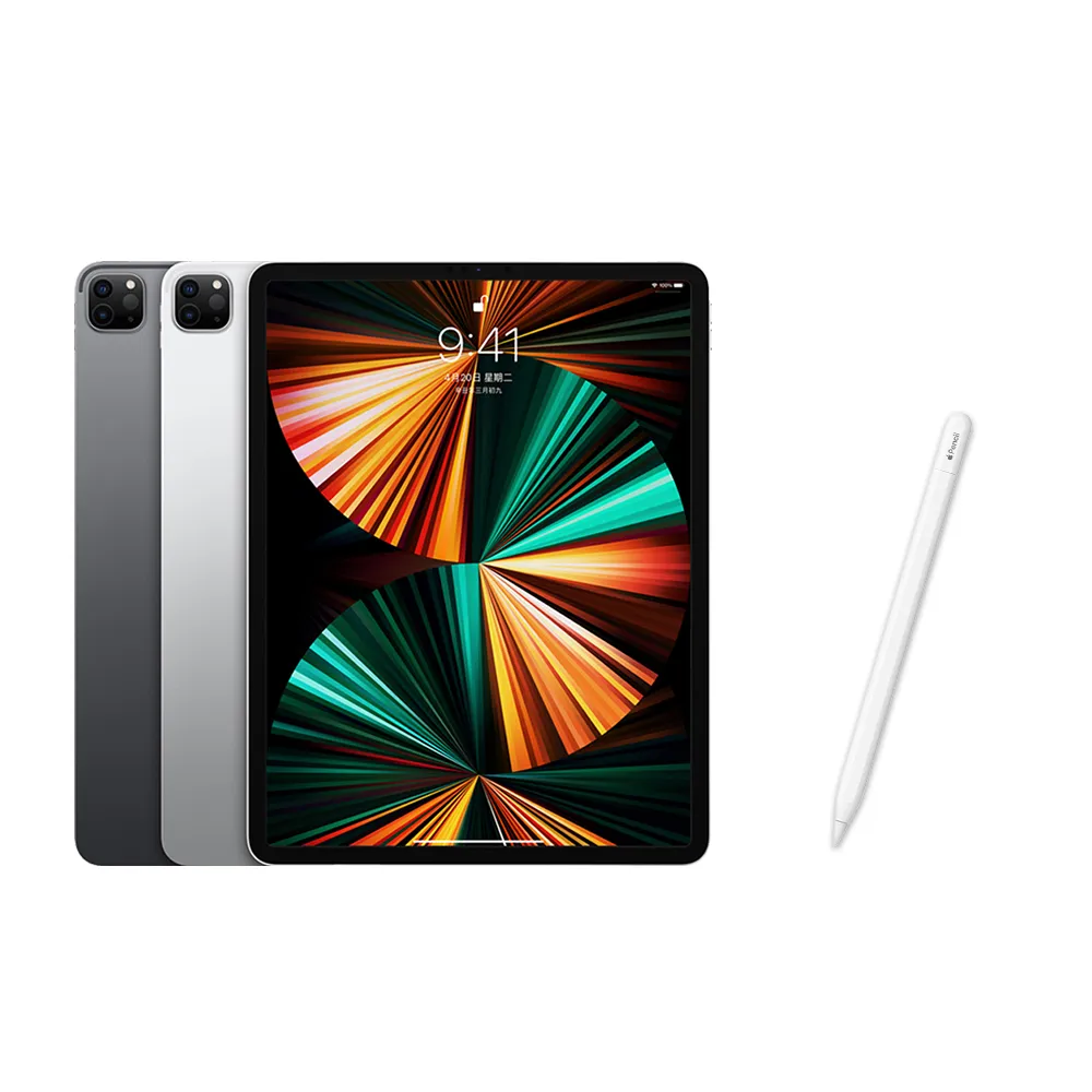 【Apple】S級福利品 iPad Pro 第5代 12.9吋/WiFi/256G(Apple Pencil USB-C組)