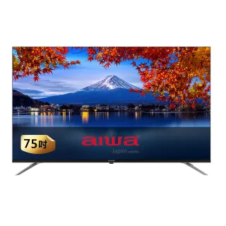 【AIWA 愛華】75吋4K HDR Google TV QLED量子點智慧聯網液晶顯示器(AI-75QL24)