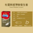 【Durex 杜蕾斯】超薄裝保險套1盒(12入 保險套/保險套推薦/衛生套/安全套/避孕套/避孕)