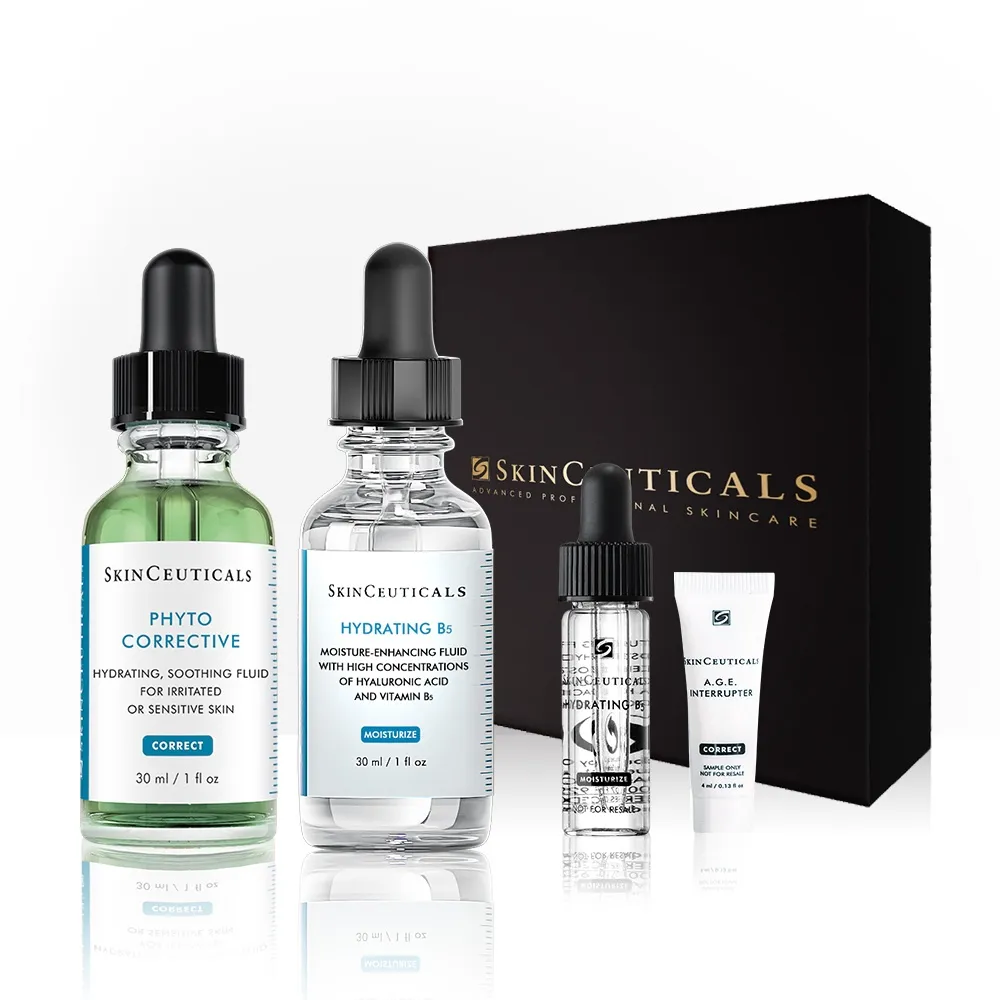 【Skin Ceuticals 修麗可】舒緩保濕加乘★色修精華30ml+維他命B5精華30ml_N(禮盒組)