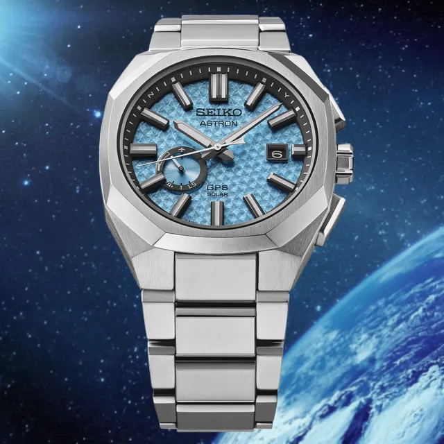 【SEIKO 精工】Astron 鈦金屬 GPS衛星對時 多邊形太陽能腕錶_SK028(SSJ027J1/3X62-0AF0B)