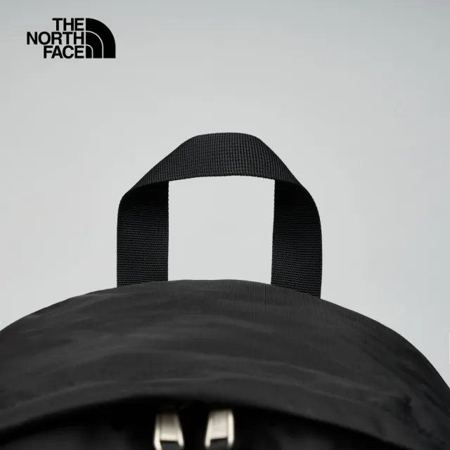 【The North Face】北面男女款黑色調節背帶休閒後背包｜8AMM4HF