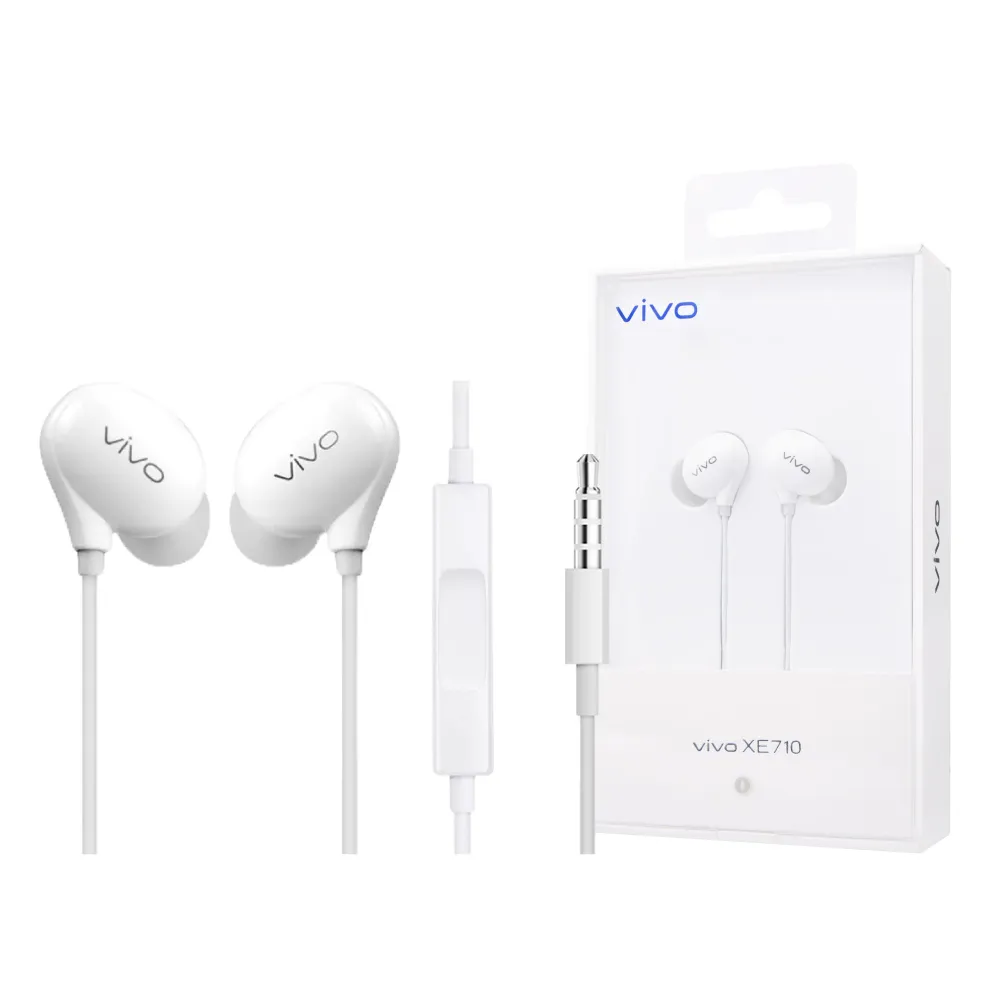 【vivo】XE710 原廠盒裝 / 高品質 HiFi入耳式耳機 3.5mm(白色)