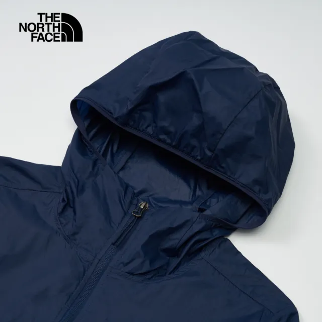 【The North Face】北面男款藍色防風防曬連帽外套｜87V68K2