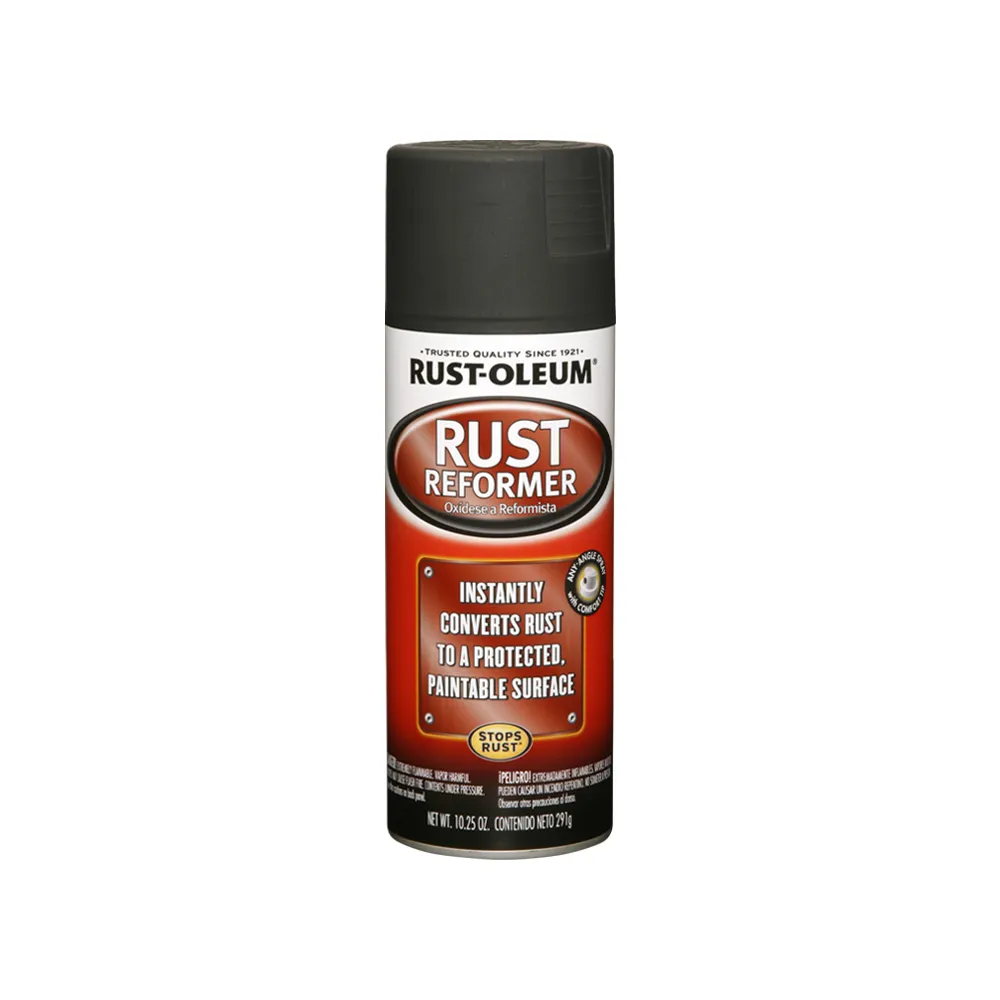 【RUST-OLEUM 樂立恩塗料】鏽鐵轉化噴劑 黑色(免除鏽／291g 248658)