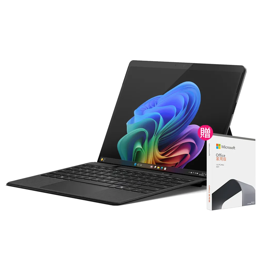 【Microsoft 微軟】CoPilot鍵盤蓋+Office 2021組★Surface Pro-第11版 13吋(X Plus/16G/512G/W11)