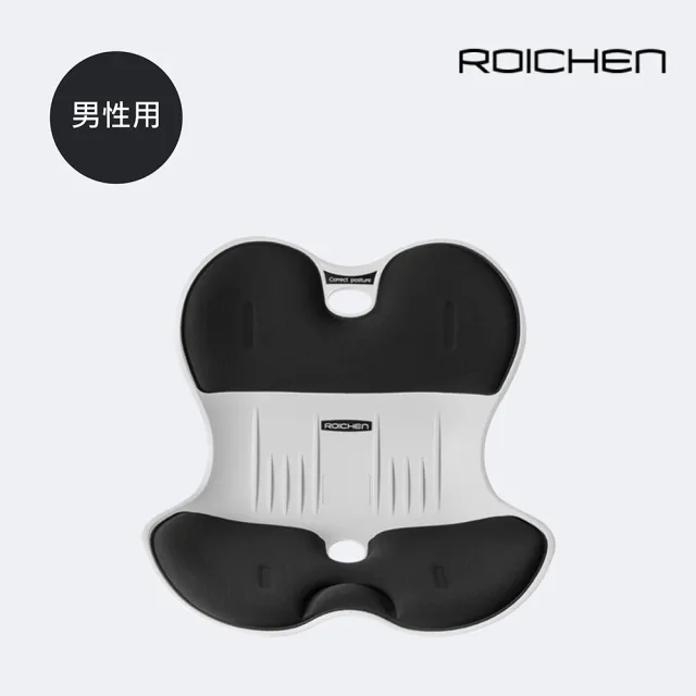 【Roichen】韓國 減壓舒適護脊坐墊/椅墊/和室椅 1入成人+1入清潔去污棒(護腰 美姿)