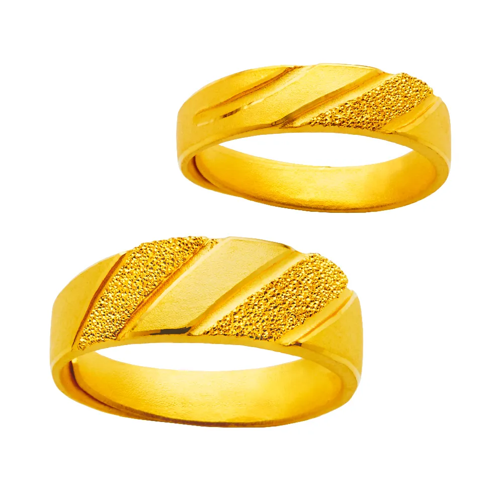 【元大珠寶】黃金戒指9999對戒真愛時分(2.59錢正負5厘)