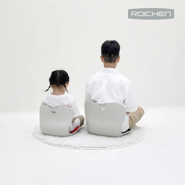 【Roichen】韓國 減壓舒適護脊坐墊/椅墊/和室椅 3入組親子組(2成人+1兒童 護腰 美姿)