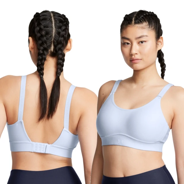 UNDER ARMOUR UA 女 Infinity 中衝擊運動內衣_1384123-464(藍白色)