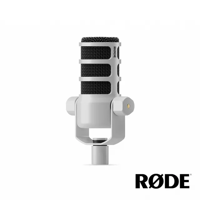 【RODE】PODMIC 廣播級動圈式麥克風 白色│可搭Caster Pro 直播用(公司貨)