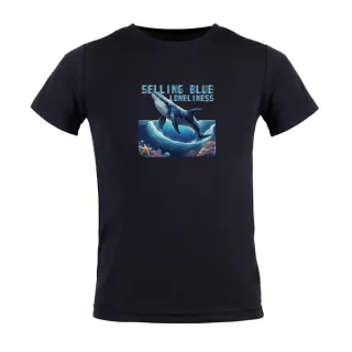 【台製良品】吸排短袖原創T恤 O6 海洋TEE 鯨魚 藍色的寂寞(多色 加大尺碼 男女適穿 M-5L)