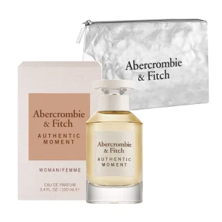 【Abercrombie & Fitch】真我時光女性淡香精50ml(贈A&F銀光化妝包.專櫃公司貨)