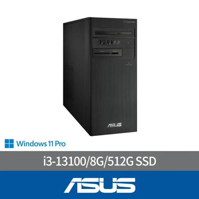 【ASUS 華碩】i3 四核心商用電腦(D500TE/i3-13100/8G/512G SSD/W11P)
