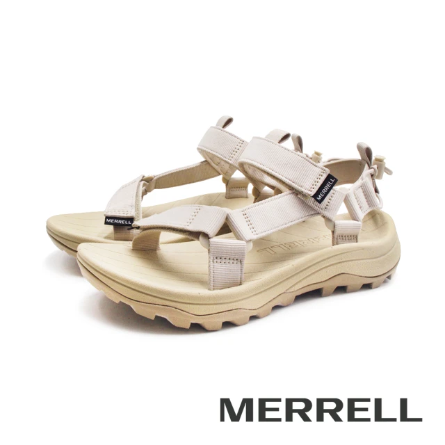 MERRELL 男 SPEED FUSION WEB SPORT 厚底水陸兩棲涼鞋 男鞋(米色)