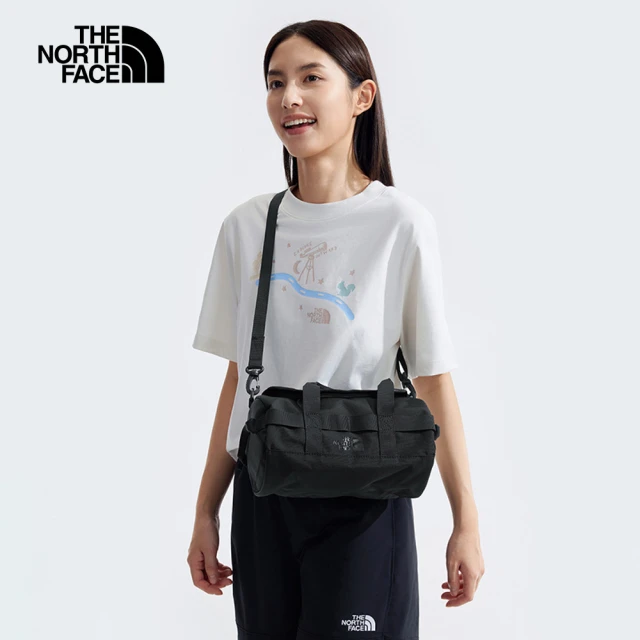 The North Face 北面男女款黑色背提兩用休閒單肩包｜5JYT4H0