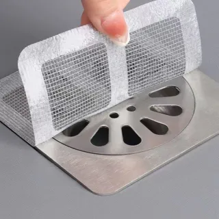 【蘿林嚴選】排水孔濾網 20入組(排水孔貼 地漏紗窗貼 地漏貼 排水孔貼 拋棄式濾網 一次性過濾貼 ROYALLIN)
