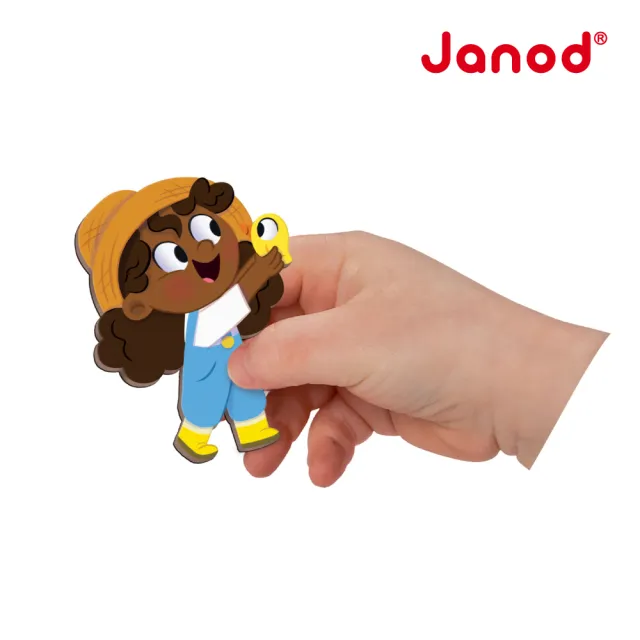 【Janod】磁鐵故事書-農場家族(好攜帶 輕薄 磁鐵遊戲  益智 認知)