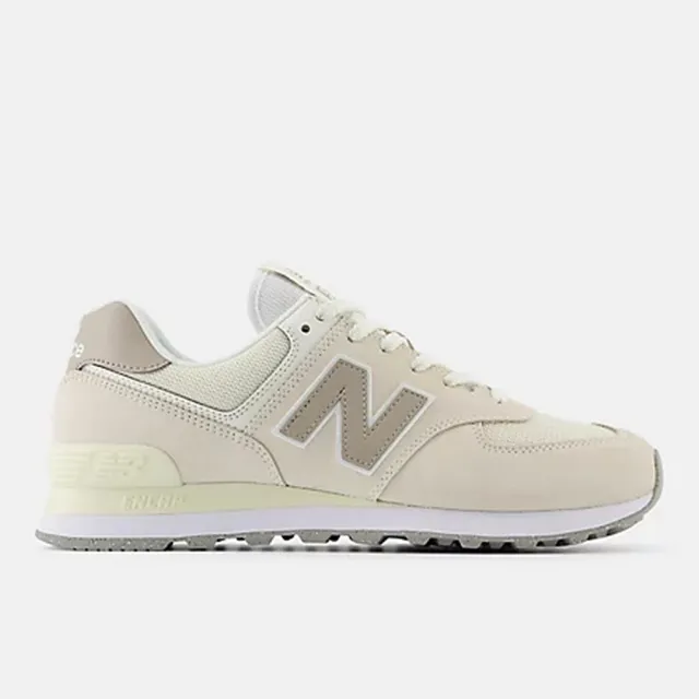 【NEW BALANCE】NB 574 復古鞋 休閒鞋 運動鞋 情侶鞋 麂皮 男鞋 女鞋 米白色(U574ESC-D)