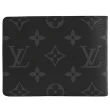 【Louis Vuitton 路易威登】LV M62294 黑經典花紋多卡雙層對折短夾(現貨)