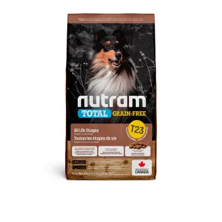 【Nutram 紐頓】T23無穀火雞+雞肉潔牙全齡犬 2kg/4.4lb(犬糧、狗糧、狗飼料)