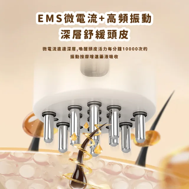 【禿頭救星】電動頭皮上藥器(紅光 頭部☆珠 按摩儀 按摩器 震動器 導液梳 給藥器 頭皮護理 毛囊)
